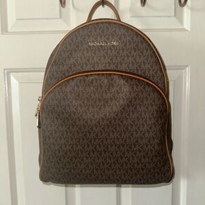 Michael Kors Signature Brown Backpack